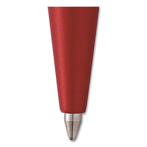 Click Ballpoint Pen, Retractable, Medium 0.7 Mm, Black Ink, Red Barrel