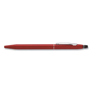 Click Ballpoint Pen, Retractable, Medium 0.7 Mm, Black Ink, Red Barrel