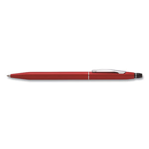 Click Ballpoint Pen, Retractable, Medium 0.7 Mm, Black Ink, Red Barrel