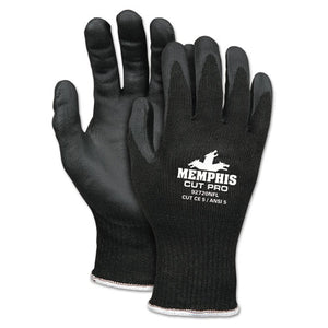 ESCRW92720NFL - Cut Pro 92720nf Gloves, Large, Black, Hppe-nitrile Foam