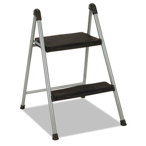 ESCSC11024PBL1E - Folding Step Stool, 2-Step, 200lb, 16 9-10" Working Height, Platinum-black