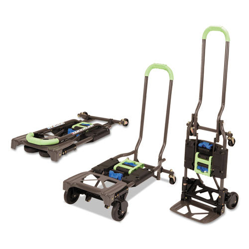 ESCSC12222PBG1E - 2-In-1 Multi-Position Hand Truck And Cart, 16 5-8 X 12 3-4 X 49 1-4, Blue-green