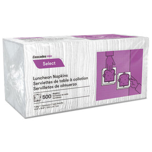 ESCSDN020 - Select Luncheon Napkins, 1 Ply, 11 1-4 X 12 1-2, White, 500-pack, 6000-carton