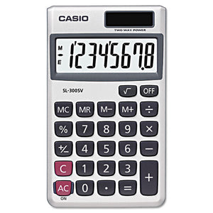 ESCSOSL300SV - Sl-300sv Handheld Calculator, 8-Digit Lcd