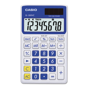 ESCSOSL300VCBE - Sl-300svcbe Handheld Calculator, 8-Digit Lcd, Blue