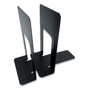 Steel Bookends, Contemporary Style, 6 X 8 X 9.25, Black