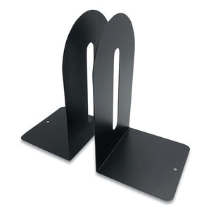Steel Bookends, Fashion Style, 4.75 X 5.5 X 9, Black