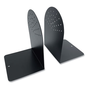 Steel Bookends, Contemporary Style, 4.75 X 5.5 X 7.25, Black