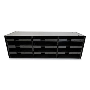 Steel Rack, 12 Sections, 33.5 X 12 X 10.5, Black