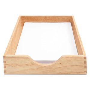 ESCVR07211 - Hardwood Letter Stackable Desk Tray, Oak