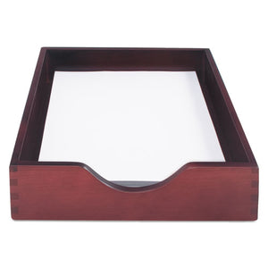 ESCVR07213 - Hardwood Letter Stackable Desk Tray, Mahogany