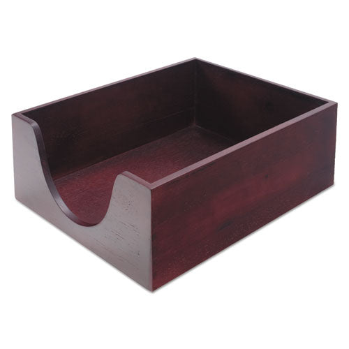 ESCVR08213 - Hardwood Letter Stackable Desk Tray, Mahogany