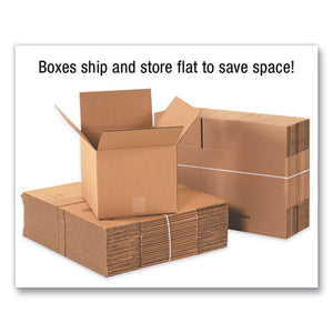 Fixed-depth Shipping Boxes, Regular Slotted Container (rsc), 16 X 12 X 12, Brown Kraft, 25-bundle