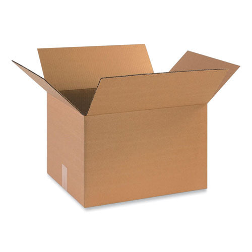 Fixed-depth Shipping Boxes, Regular Slotted Container (rsc), 18 X 14 X 12, Brown Kraft, 25-bundle