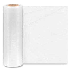 Extended Core Cast Stretch Wrap, 16" X 1,476 Ft, 47-gauge, Clear, 4-carton