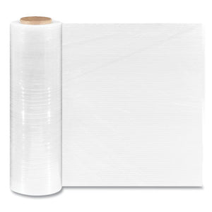 Extended Core Cast Stretch Wrap, 18" X 1,500 Ft, 80-gauge, Clear, 4-carton