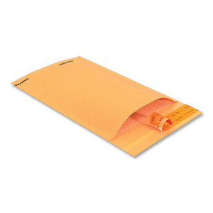 Self-sealing Kraft Bubble Mailer, #0, Square Flap, Self-adhesive Closure, 6.75 X 9, Golden Brown Kraft, 250-pack