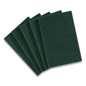 Medium Duty Scouring Pads, Green, 10-pack