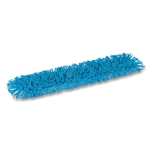 Looped-end Dust Mop Head, Cotton, 36 X 5, Blue