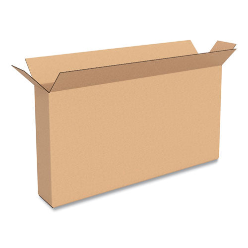 Fixed-depth Shipping Boxes, 275 Lb Mullen Rated, Full Overlap Container, 36 X 5.5 X 48, Brown Kraft, 10-bundle