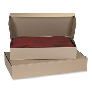 Rigid Corrugated Kraft Literature Mailer, Square Flap, Tuck-tab Hinged Lid Closure, 18 X 12 X 3, Brown Kraft, 25-bundle