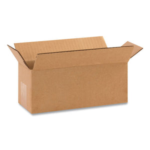 Fixed-depth Shipping Boxes, 200 Lb Mullen Rated, Regular Slotted Container (rsc), 36 X 4 X 4, Brown Kraft, 25-bundle