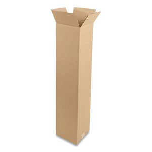 Fixed-depth Shipping Boxes, 200 Lb Mullen Rated, Regular Slotted Container (rsc), 8 X 8 X 40, Brown Kraft, 20-bundle