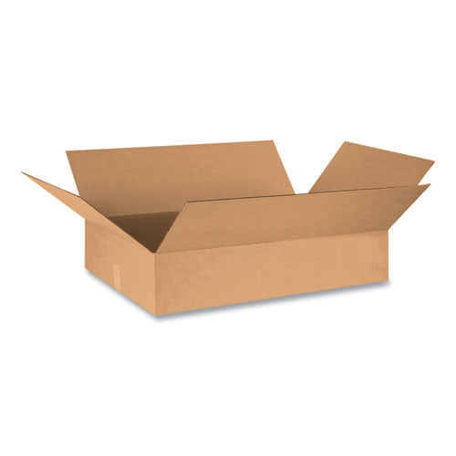 Fixed-depth Shipping Boxes, 200 Lb Mullen Rated, Regular Slotted Container (rsc), 30 X 20 X 5, Brown Kraft, 15-bundle