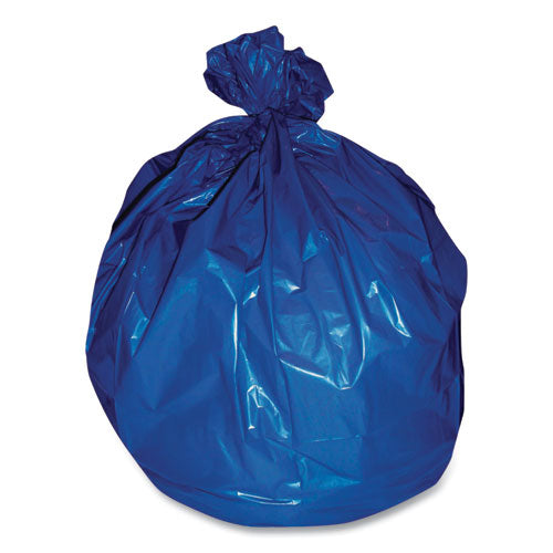 High-density Can Liners, 45 Gal, 19 Mic, 40" X 48", Blue, 200-carton