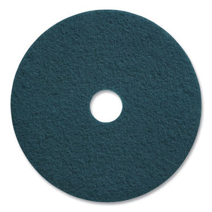 Cleaning Floor Pads, 20" Diameter, Blue, 5-carton