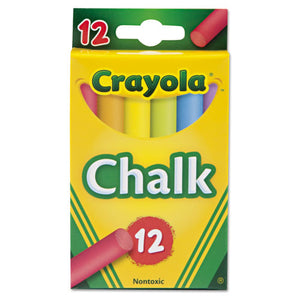ESCYO510816 - Chalk, Two Each Of Six Assorted Colors, 12 Sticks-box