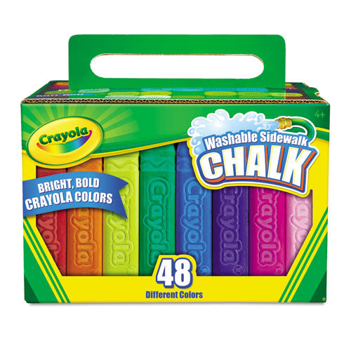 ESCYO512048 - Washable Sidewalk Chalk, 48 Assorted Bright Colors, 48 Sticks-set