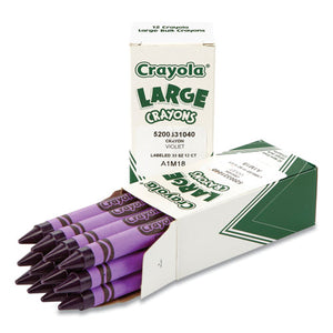 Large Crayons, Violet, 12-box