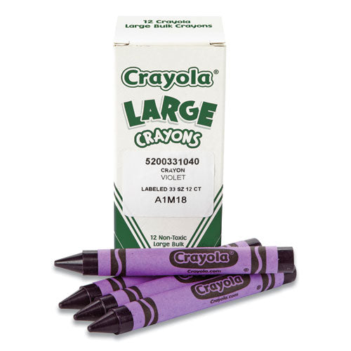 Large Crayons, Violet, 12-box