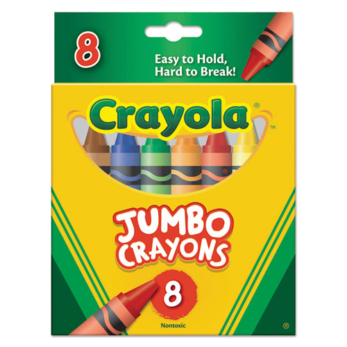 ESCYO520389 - So Big Crayons, Large Size, 5 X 9-16, 8 Assorted Color Box
