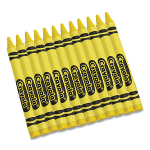 Bulk Crayons, Yellow, 12-box