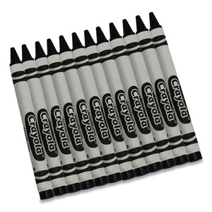 Bulk Crayons, Black, 12-box