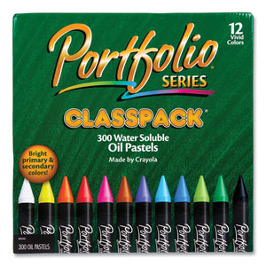 Portfolio Series Oil Pastels, 12 Assorted Colors, 300-carton