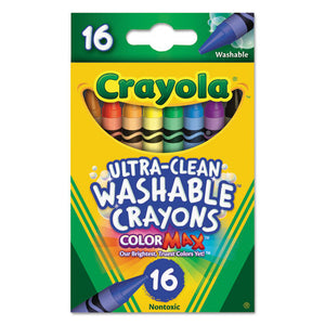 ESCYO526916 - Ultra-Clean Washable Crayons, Regular, 8 Colors, 16-box