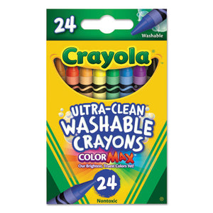 Ultra-clean Washable Crayons, Random Assortment, 24-box