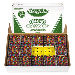 ESCYO528019 - Classpack Regular Crayons, Assorted, 13 Caddies, 832-box