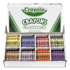 ESCYO528038 - Classpack Large Size Crayons, 50 Each Of 8 Colors, 400-box