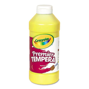 Premier Tempera Paint, Yellow, 16 Oz Bottle