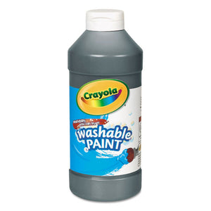 Washable Paint, Black, 16 Oz