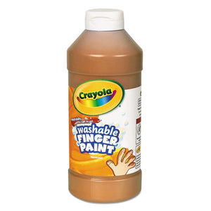 Washable Fingerpaint, Brown, 16 Oz