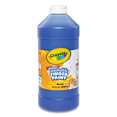 Washable Fingerpaint, Blue, 32 Oz Bottle