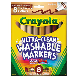 ESCYO587801 - Washable Markers, Conical Point, Multicultural Colors, 8-pack