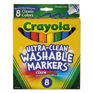 ESCYO587808 - Washable Markers, Broad Point, Classic Colors, 8-pack