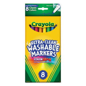 ESCYO587809 - Washable Markers, Fine Point, Classic Colors, 8-pack