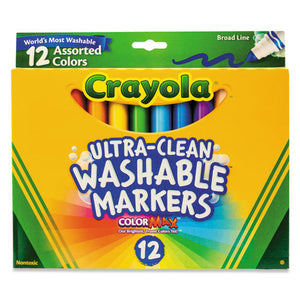 ESCYO587812 - Washable Markers, Broad Point, Classic Colors, 12-set